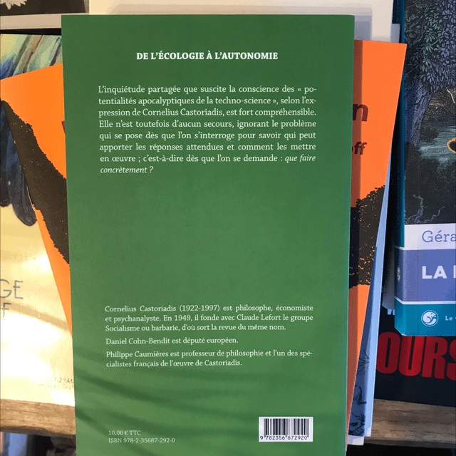 CASTORIADIS & COHN-BENDIT - De l’écologie a l’autonomie 
