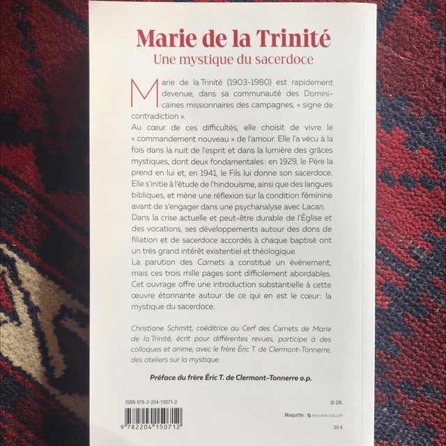 SCHMITT Christiane - Marie de la Trinité, Une mystique du sacerdoce 
