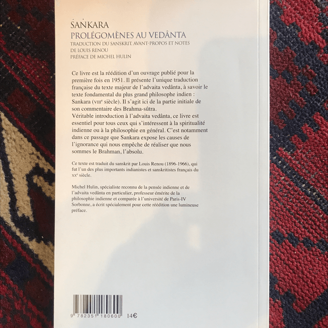 SANKARA - Prolégomènes au Vedânta