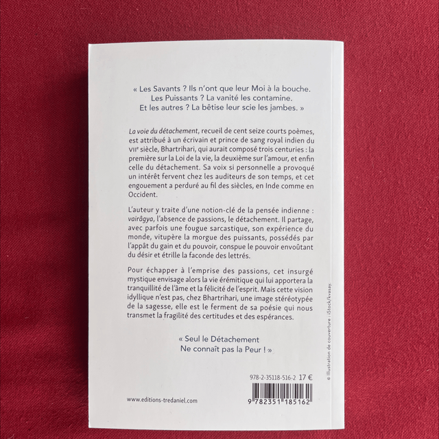 La voie du détachement, vivre par delà les passions - BHARTRIHARI