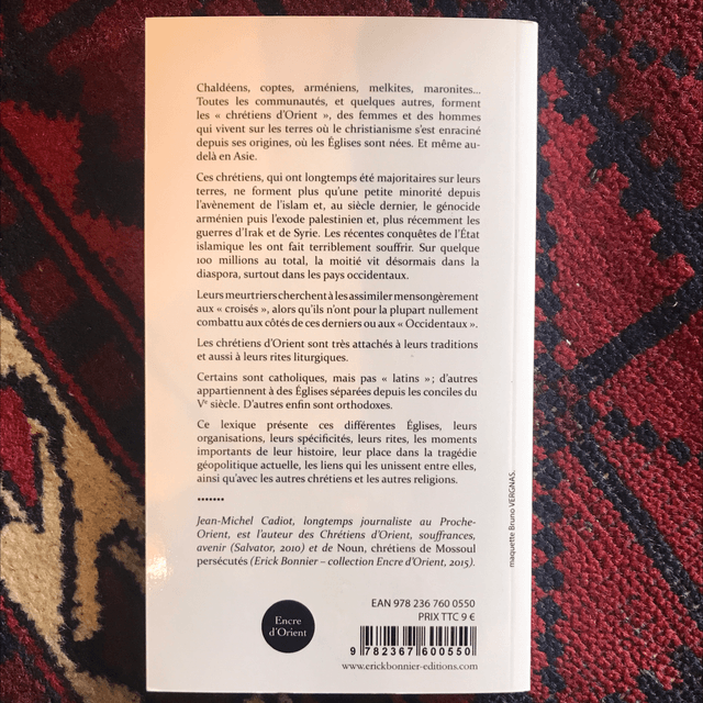 CADIOT Jean-Michel - Petit lexique pour comprendre les chrétiens d’Orient