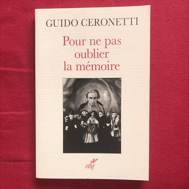 CERONETTI Guido - Pour ne pas oublier la mémoire 