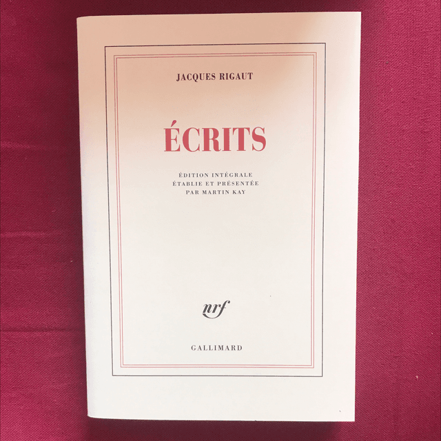 RIGAUT Jacques - Écrits 